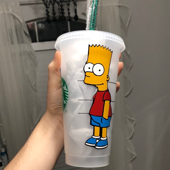 Bart Simpson 💛 venti Starbucks reusable cup - Picture 2 of 3